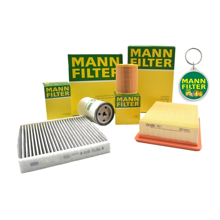 Levegő + pollen + olaj + Mann-Filter felülvizsgálati csomag Audi A4 B8 2007-2015 2.0 TDI 120-177 LE