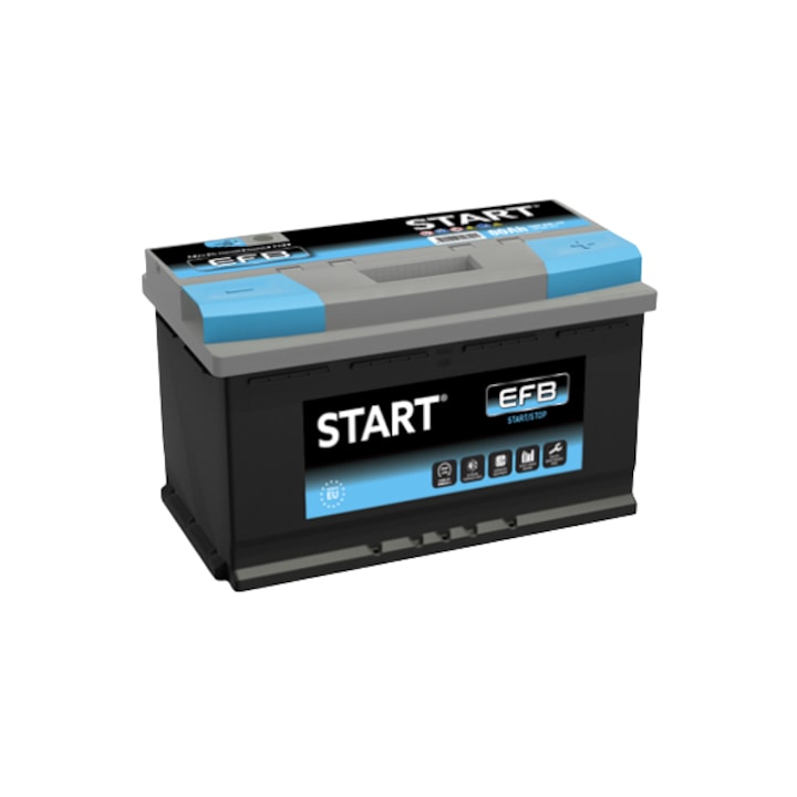 Акумулатор Start, EFB, Start-Stop, 80Ah, 740A, R+