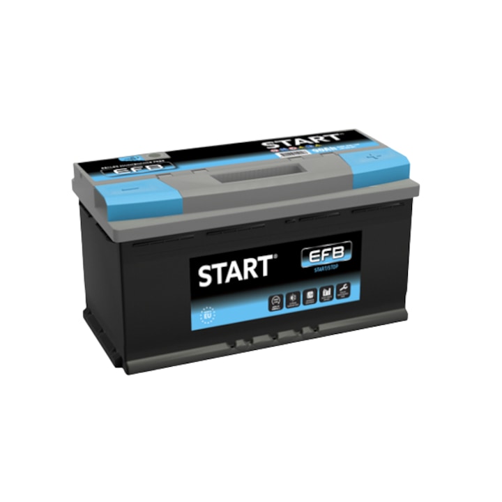 Акумулатор Start, EFB, Start-Stop, 90Ah, 840A, R+