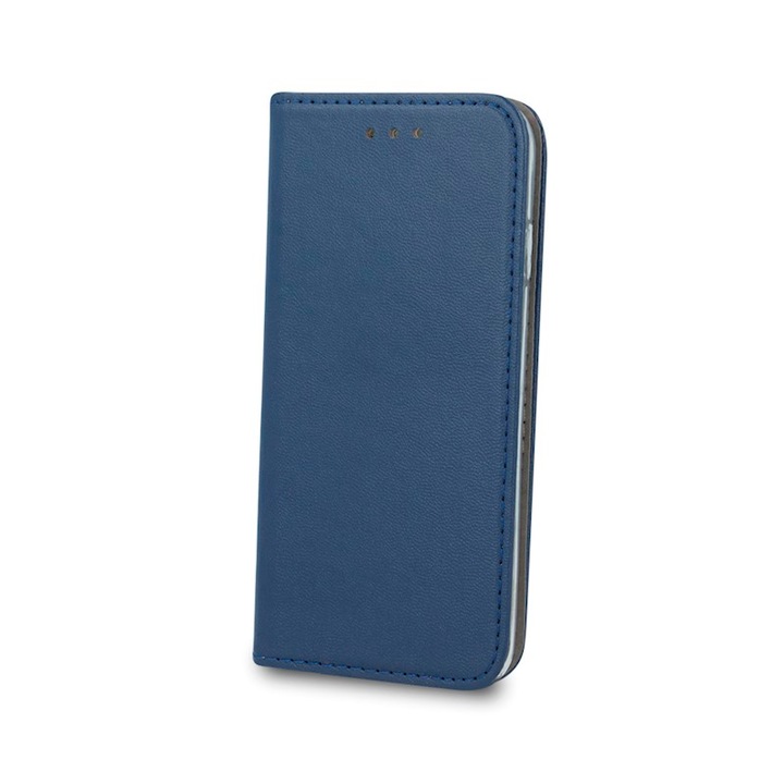 Капак за Realme C67 4G flip book smart case тъмно син