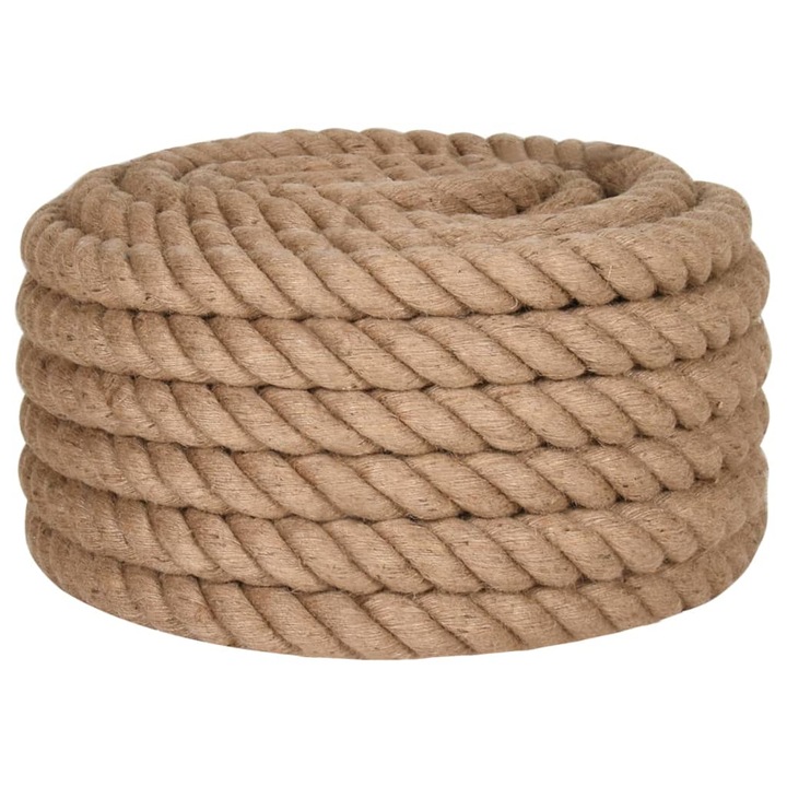 Въже от юта vidaXL, 10 м дължина, 30 мм дебелина, 4.56 kg