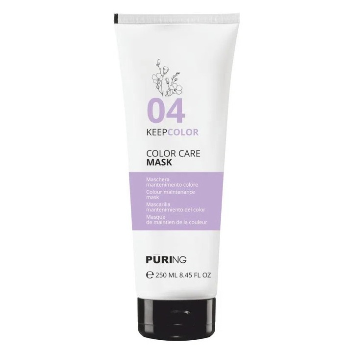 Masca pentru par colorat, Puring Keepcolor, 250 ml