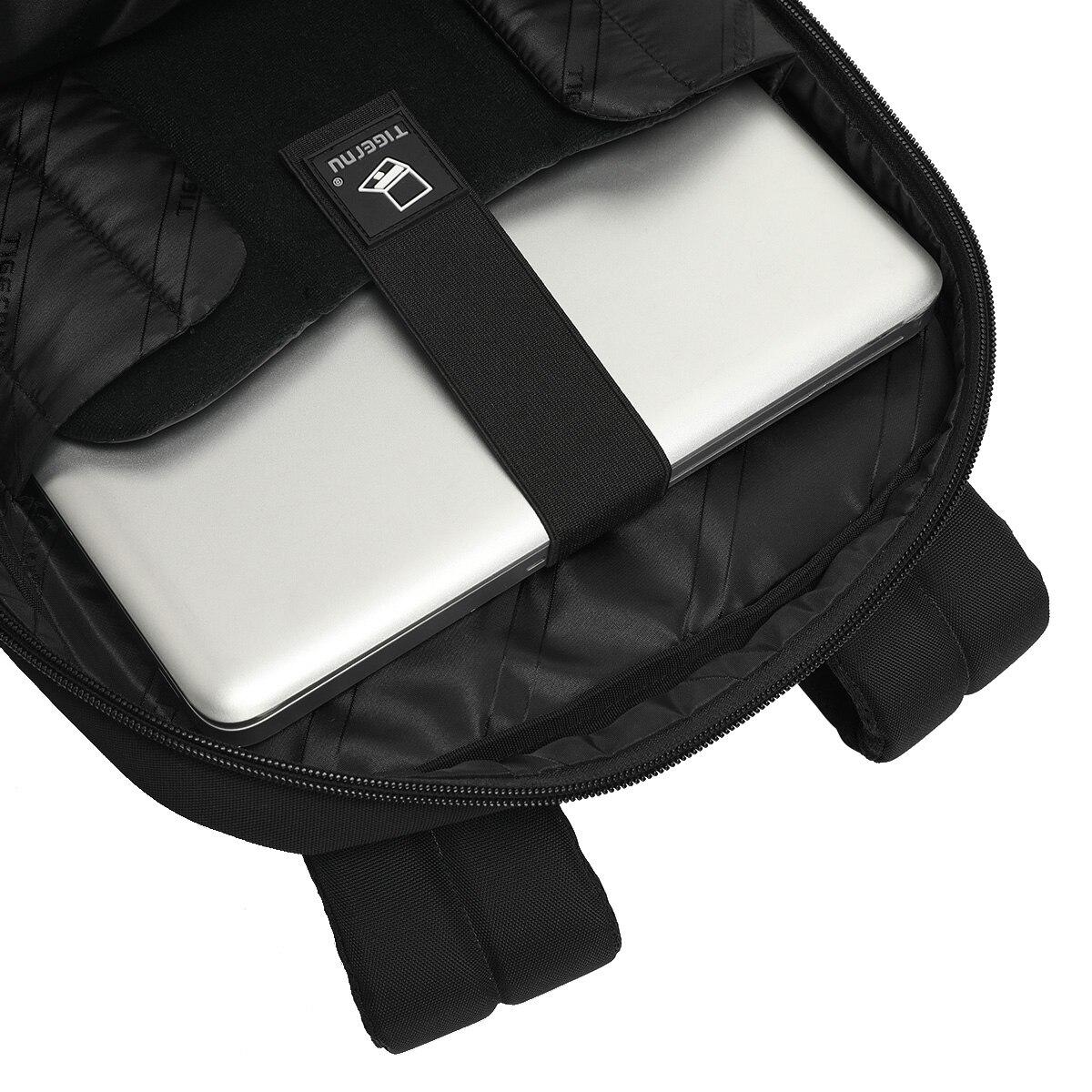 Rucsac laptop 15.6" smart business, impermeabil, cu buzunar laptop antisoc, Tigernu, 43.5x30x21 cm, Negru