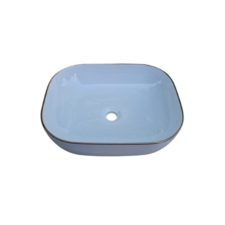 Lavoar pe blat 50*40 Alb/Auriu 8217wg