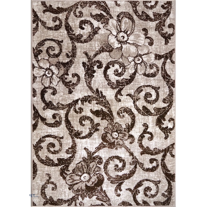 Modern szőnyeg, Cappuccino 16003, 60x110 cm, Bézs/Barna 1700 gr/m2
