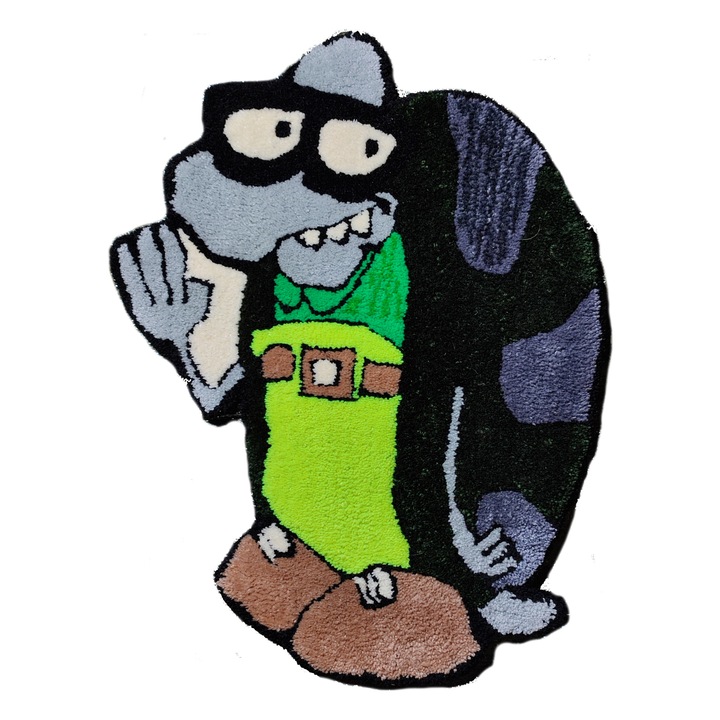 Teknős szőnyeg, Akril gyapjú, 71x48 cm