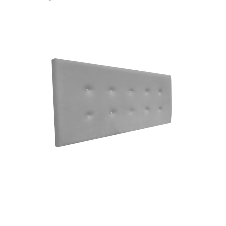 Tablie pat Deva, Catifea Gri, 60 x 140 cm