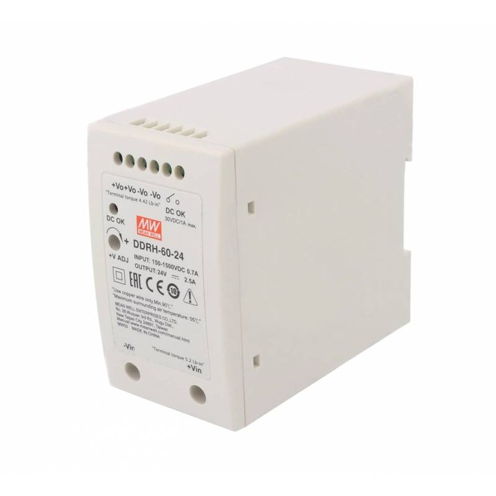 Convertor pentru fotovoltaice DDRH-60-24 Mean Well