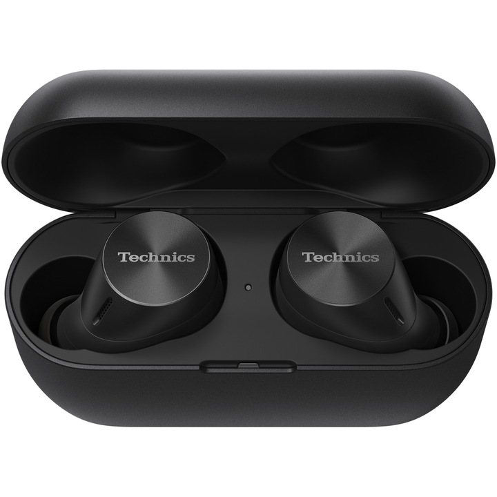 Слушалки In-Ear Technics EAH-AZ60M2EK, True Wireless, Hybrid Noise Cancelling, Multipoint, Alexa built-in, JustMyVoice, Автономия 25 часа, Драйвер 8 мм, Черен
