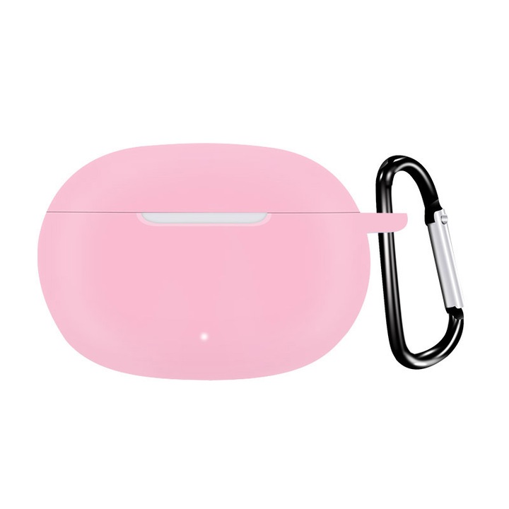 Husa din silicon marca THD pentru protectia castilor Beats Studio Buds+ by Dr. Dre, culoarea roz