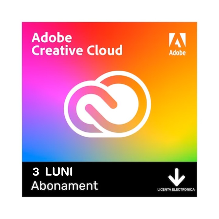 Adobe Creative Cloud WINDOWS or MAC pentru 3 luni