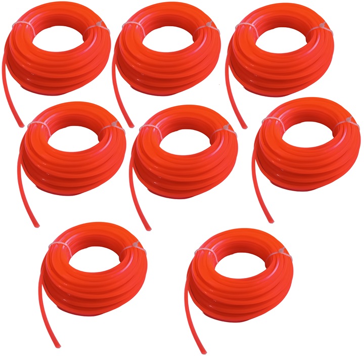 Fir motocoasa / trimmer taietor, 2.7mm, 120m, patrat, Totokita®