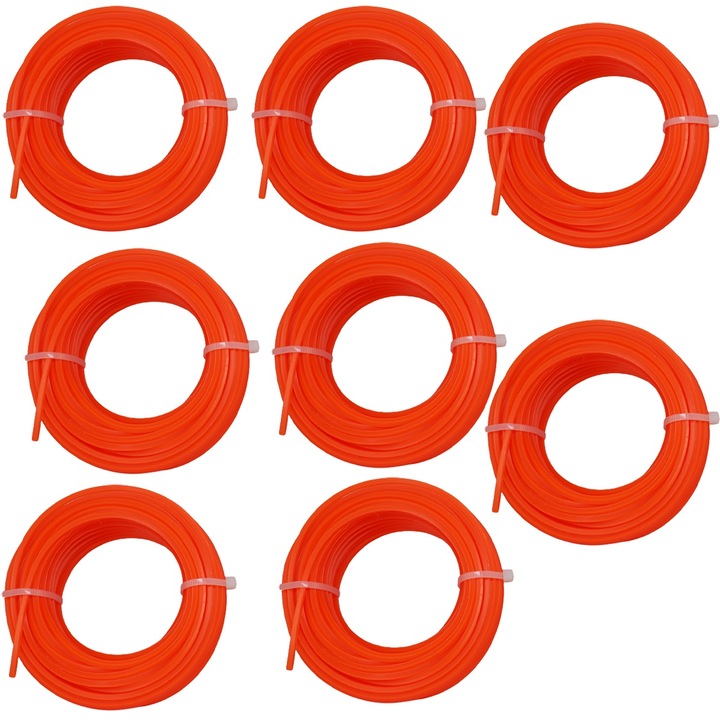 Fir motocoasa / trimmer taietor, 2.4mm, 120m, patrat, Totokita®