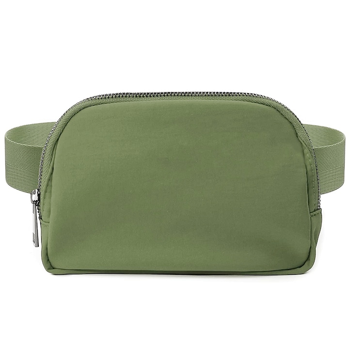 Чанта за кръста за спортно бягане Водоустойчива, найлонова, зелена, 20*12*5см