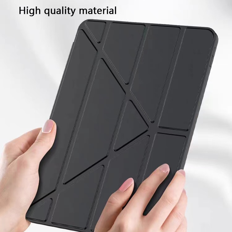 Husa tableta, Lecheng, multifunctionala, stand, suport pencil integrat, Compatibil cu Apple iPad 9 (2021)/ iPad 8 (2020)/ iPad 7 (2019), 10,2", iPad Air 3/ iPad Pro, 10,5", Negru
