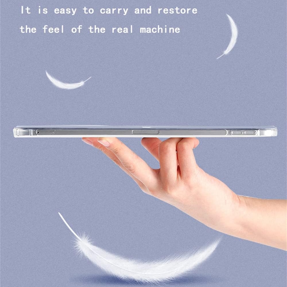 Husa tableta, Lecheng, multifunctionala, stand, suport pencil integrat, Compatibil cu Apple iPad 9 (2021)/ iPad 8 (2020)/ iPad 7 (2019), 10,2", iPad Air 3/ iPad Pro, 10,5", Mov