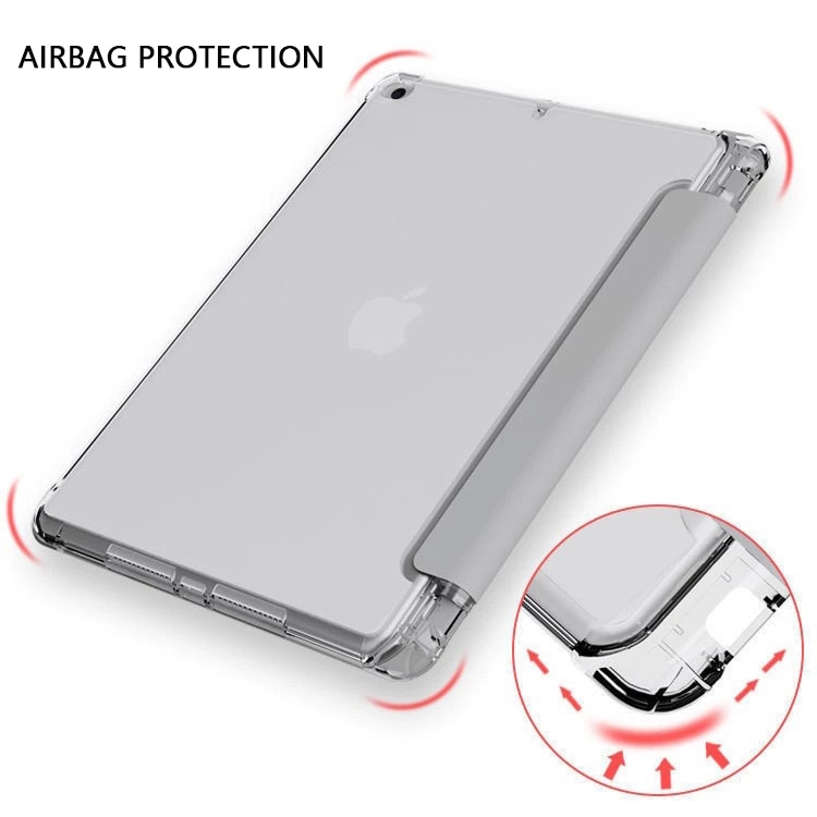 Husa tableta, Lecheng, multifunctionala, stand, suport pencil integrat, Compatibil cu Apple iPad 9 (2021)/ iPad 8 (2020)/ iPad 7 (2019), 10,2", iPad Air 3/ iPad Pro, 10,5", Mov