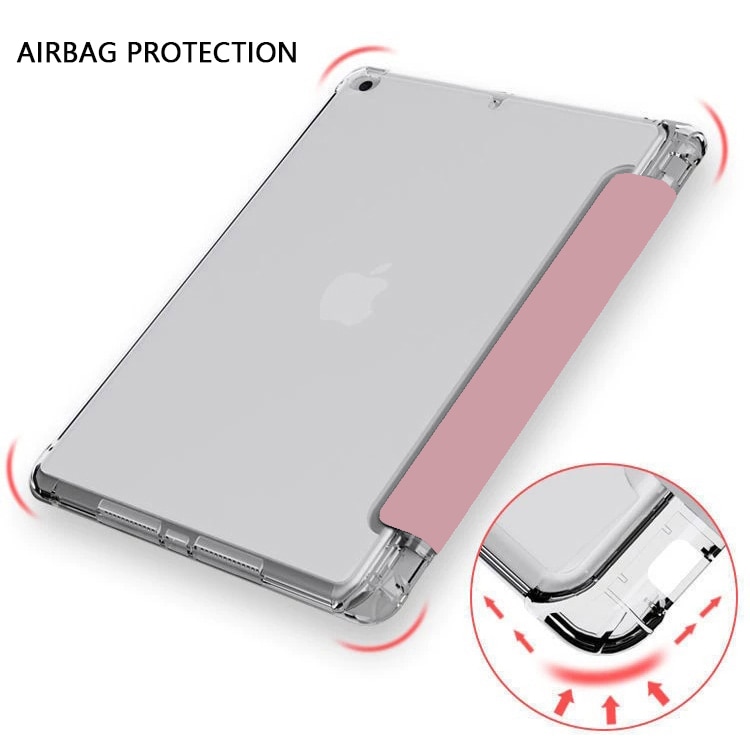 Husa tableta, Lecheng®, multifunctionala, stand, suport pencil integrat, Compatibil cu Apple iPad Air 5 (2022), 10, 9 "/ iPad Air 4 (2020), 10, 9 ", Auriu rose