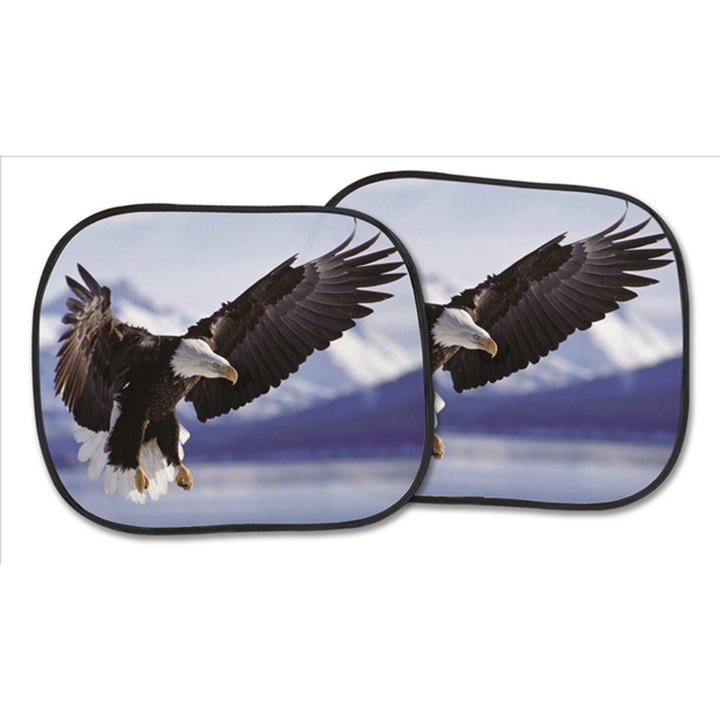 Комплект от 2 странични сенника с вендуза, 36x44 см, Eagle