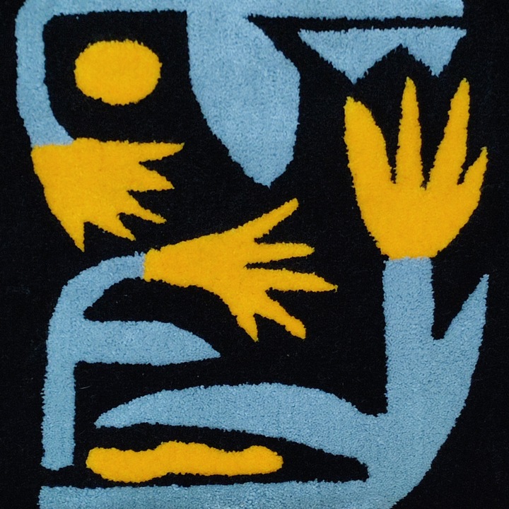 Kézi szőnyeg, Akril, 65x55 cm