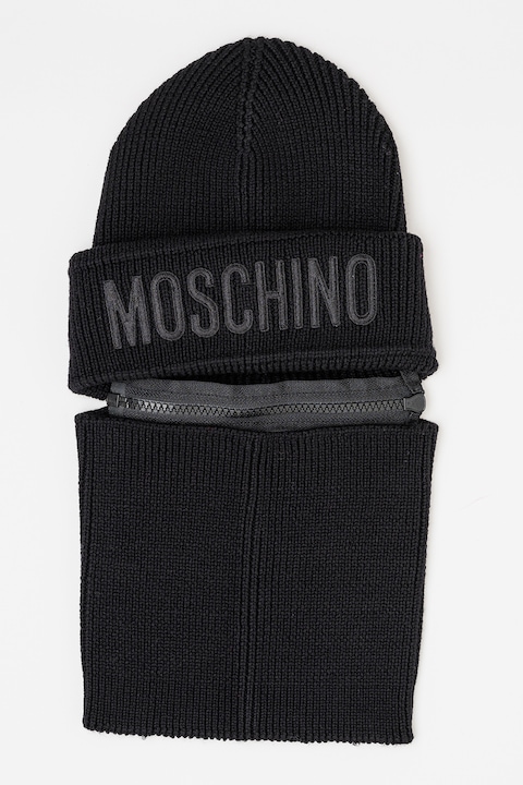 Moschino, Вълнена шапка с отделяща се яка, Черни