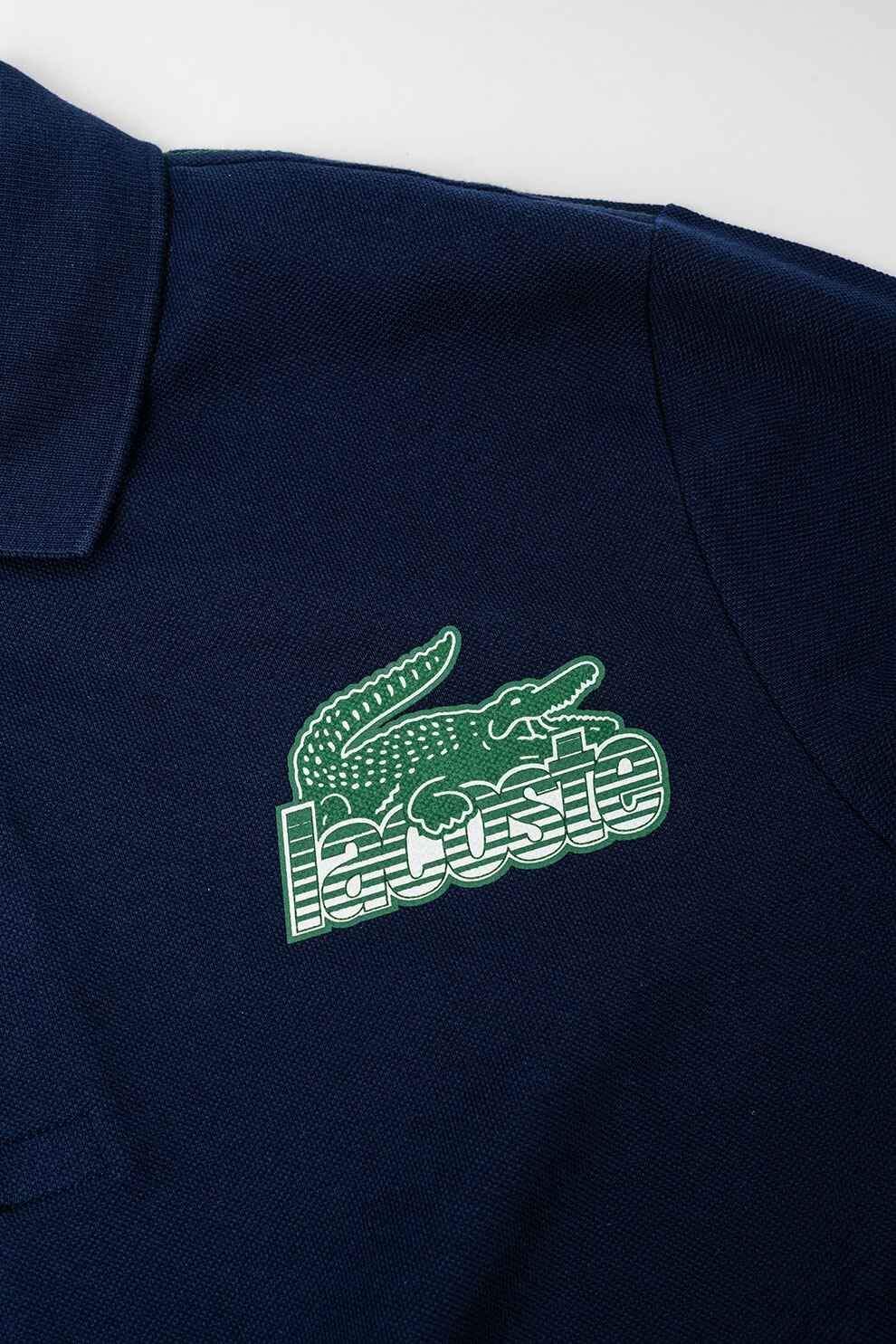 Lacoste Tricou polo cu imprimeu logo Albastru marin Verde