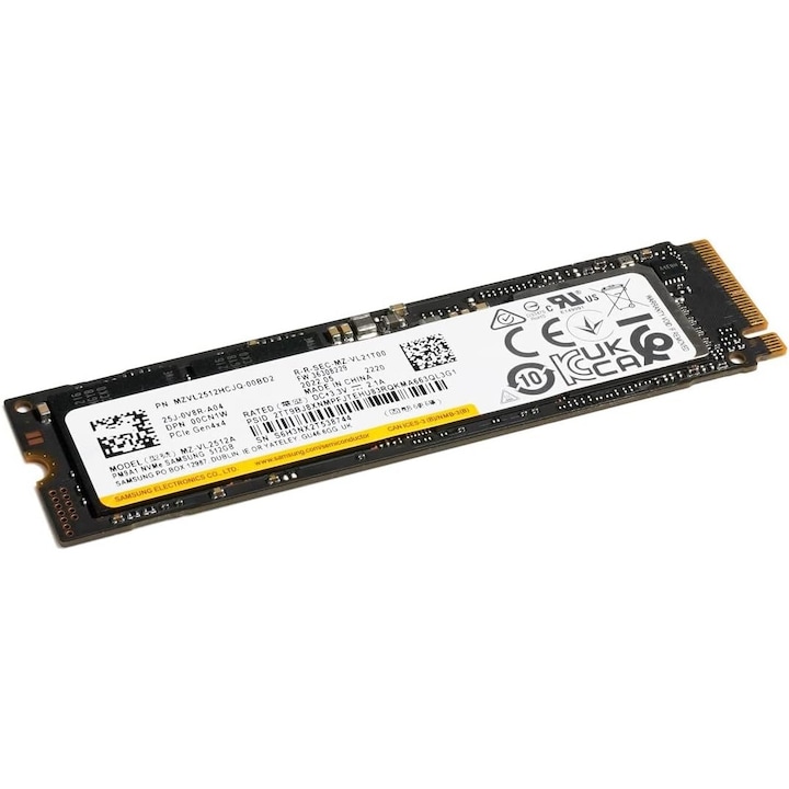 Solid State Drive SSD Samsung PM9A1,512GB, PCIe 4.0 x4, M.2 format 2280, bulk, read/write:6900/5000 MB/s