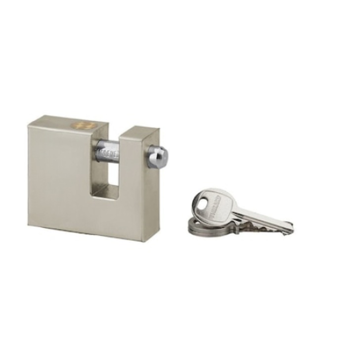 Lacat de exterior, cu 3 chei, otel, 50 mm