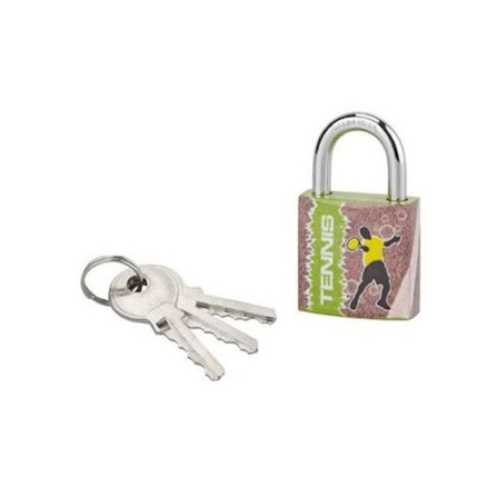 Lacat cu cheie 30 mm, tenis