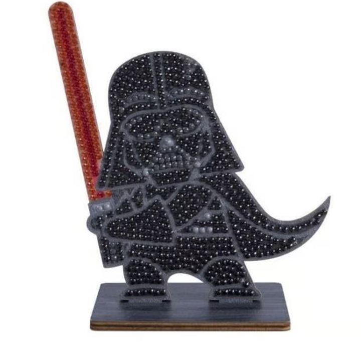 Комплект за диамантена бродерия, Craft Buddy, Crystal Art Buddies, Дарт Вейдър, 7 части