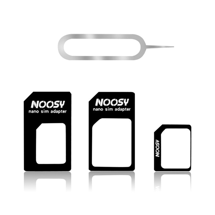 Adaptor pentru SIM, Nano, Micro, Atlantic Mobile, negru