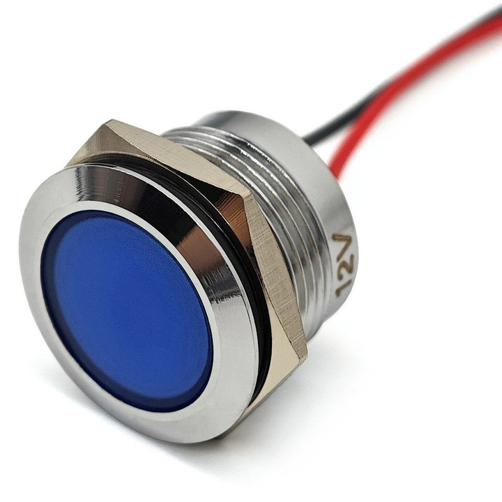 2 db LED műszerfal világítás 22mm színben Kék
