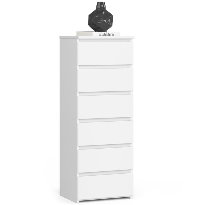 Comoda Akord Furniture Factory, PAL, 40x109x35cm, Alb