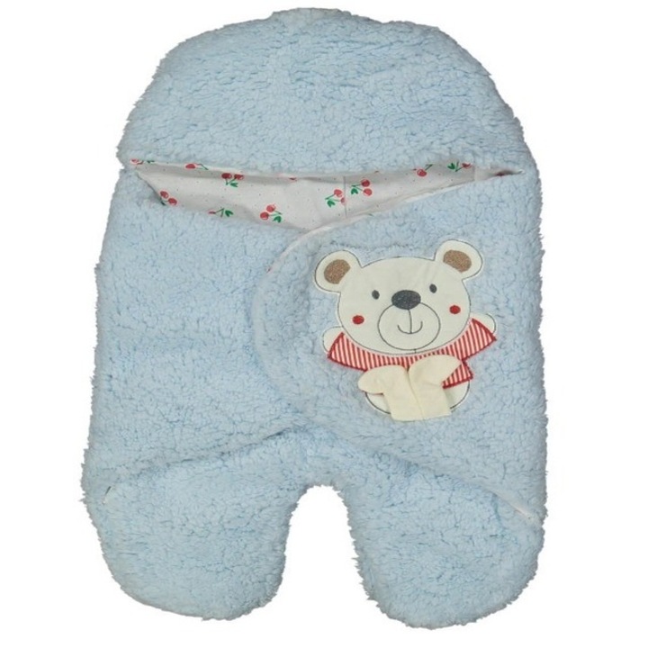 Порт бебе Coccoo Bebe, 81 x 83 cm, син, с мечок