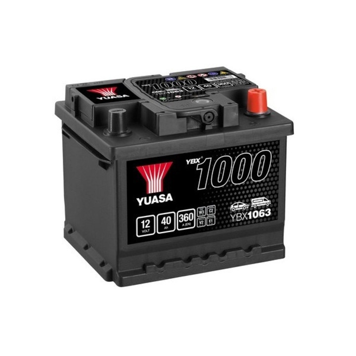 Акумулатор Yuasa, YBX1000,40Ah, 360A, R+