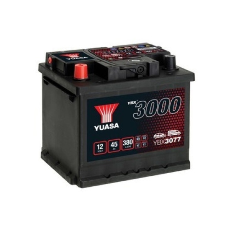 Акумулатор Yuasa, YBX3000,45Ah, 380A, L+