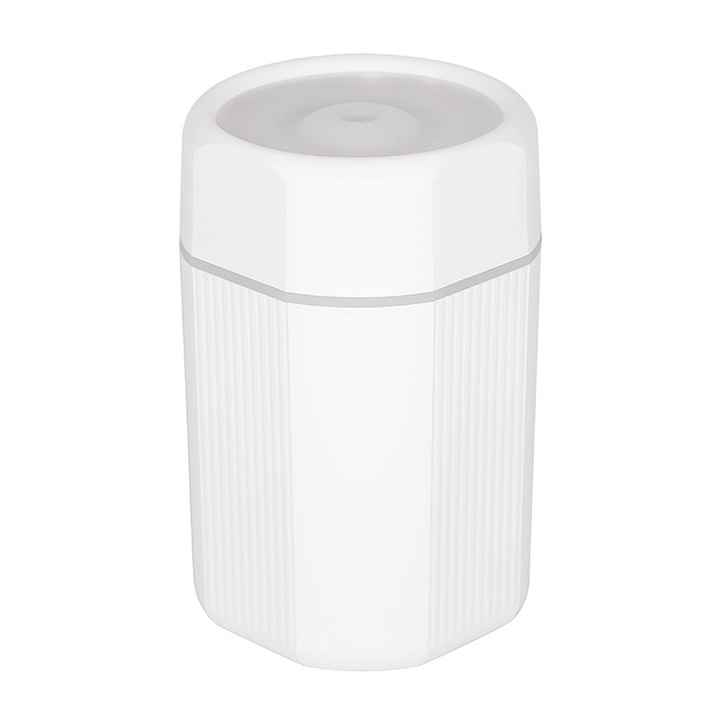 Hordozható párásító, környezeti fény, 2 permetezési mód, automatikus kikapcsolás, 300 ml