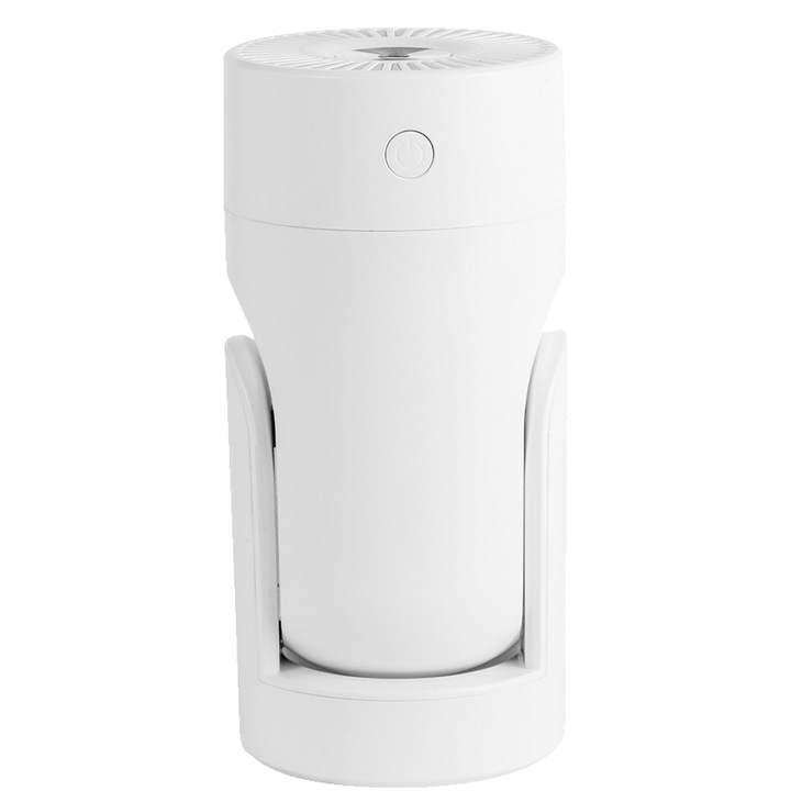 Мини осцилиращ овлажнител, JeiibrZui, ABS/Полипропилен, 220 мл, USB, Бял