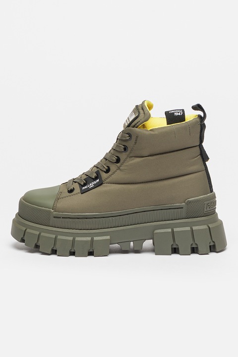 Palladium, Ghete cu aspect masiv si logo Revolt, Verde sparanghel