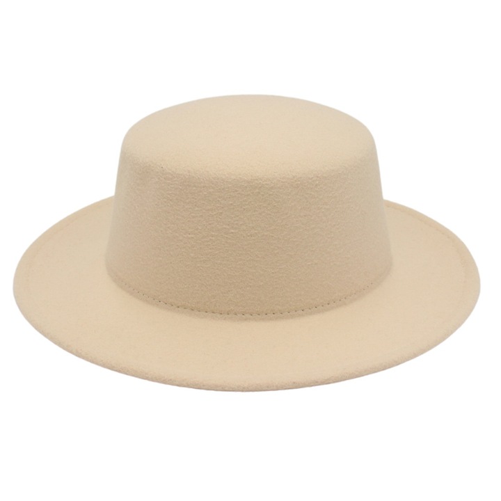 Palarie, Poliester, Crem, 56-58cm