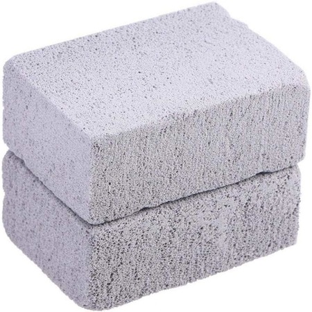 Set 2 x Piatra curatare gratar, 10 x 7 x 4 cm, Gri