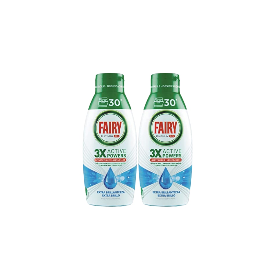 FAIRY PLATINUM GEL 3 X ACTIVE POWERS LAVASTOVIGLIE PULIZIA