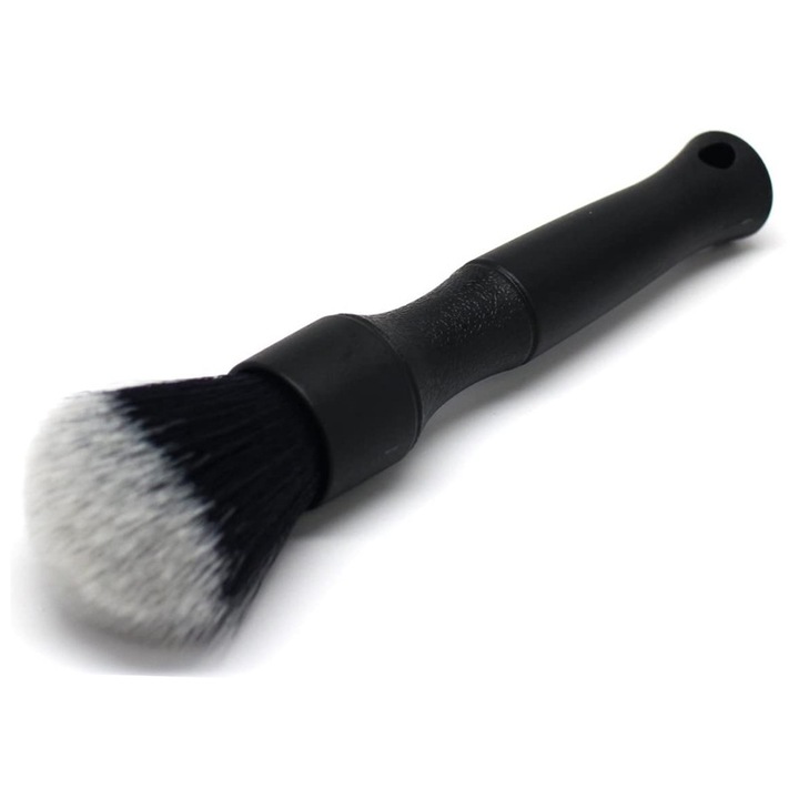 Set perie de curatare auto, manere scurt, negru, 16.5x5x2cm