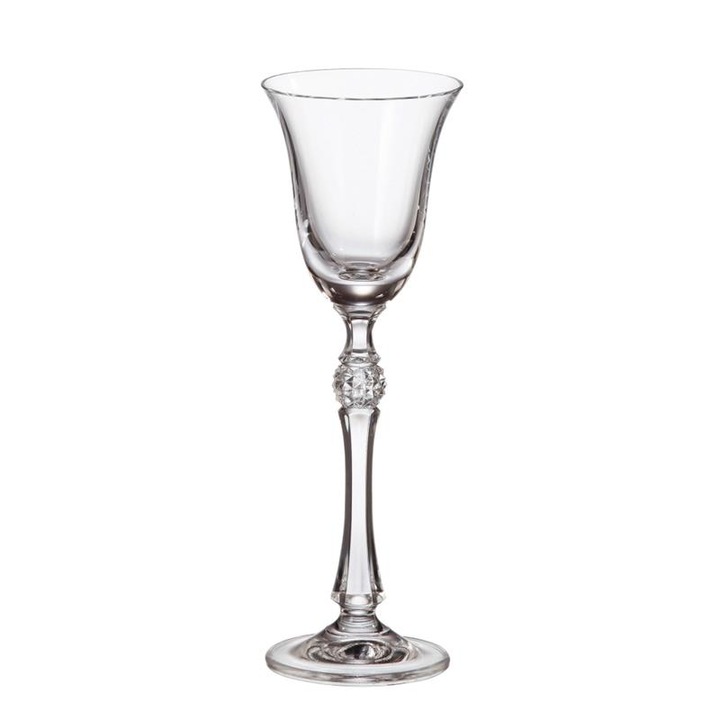 6 darab talpas pohár készlet, BOHEMIA, Üveg, 70 ml, Átlátszó