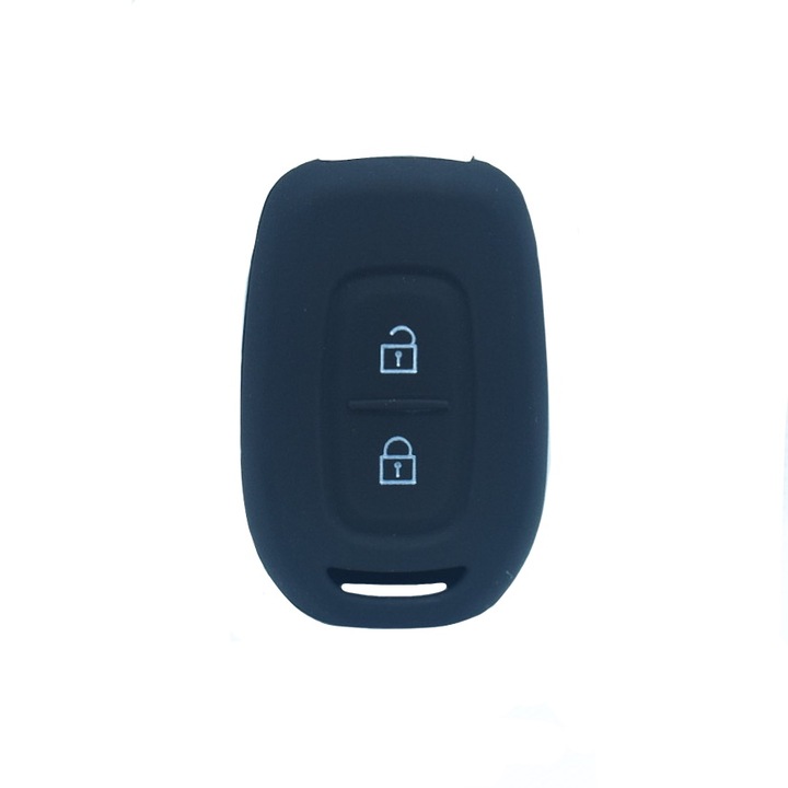 Калъф за автомобилен ключ AUTOTOB®, За Dacia Logan, Sandero, Duster, Spring, Двойна лайсна, Черен