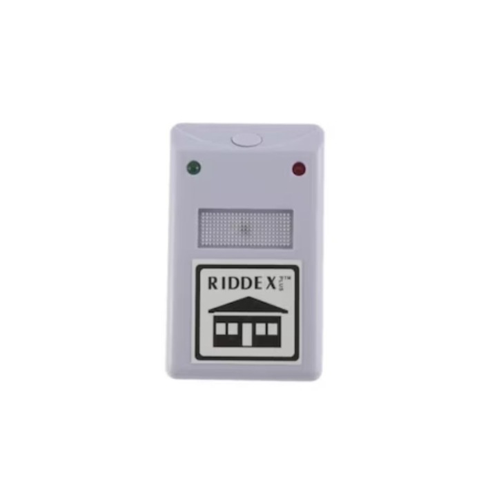 Riddex dispozitiv ultrasonic de respingere a rozatoarelor si insectelor, cu lumina de noapte integrata