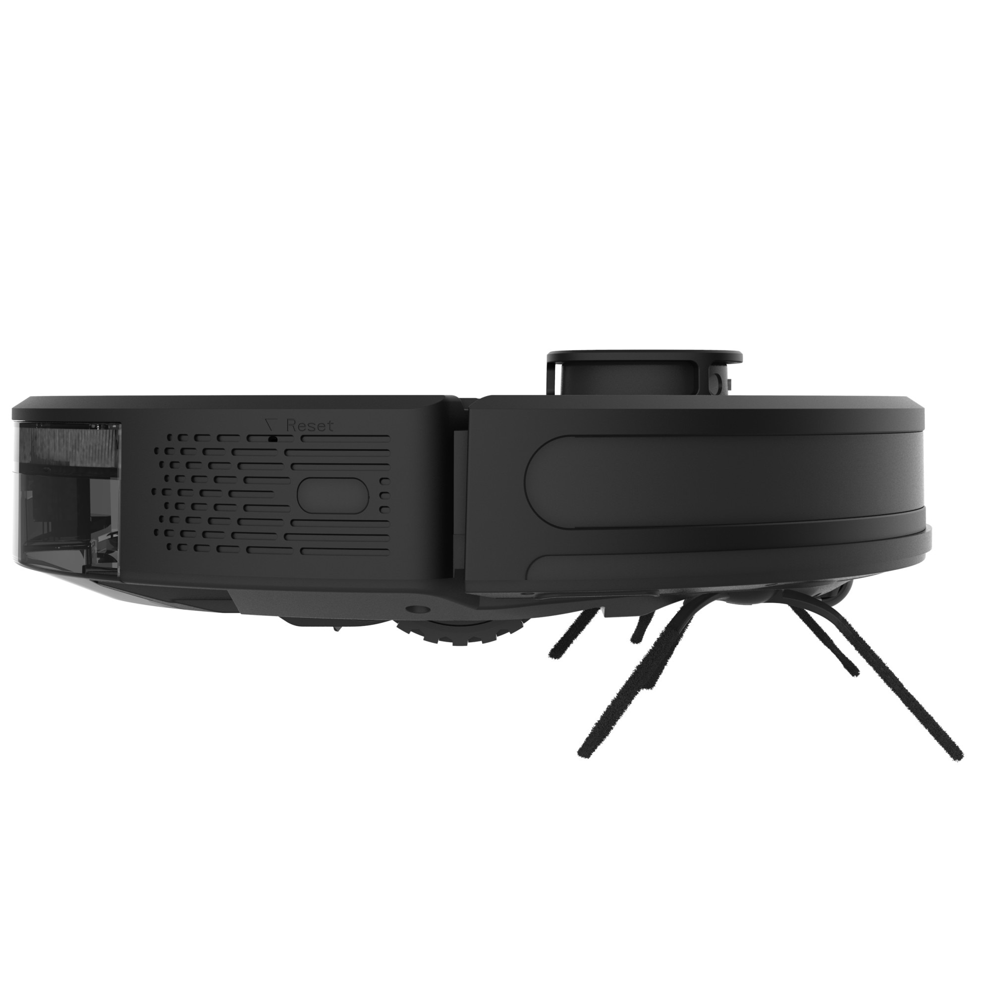 Aspirator robot amXea G6 Negru-Gri, navigare laser, Wi-Fi app, smart memory, multi-suprafete, curatare uscata cu spalare, perie centrala
