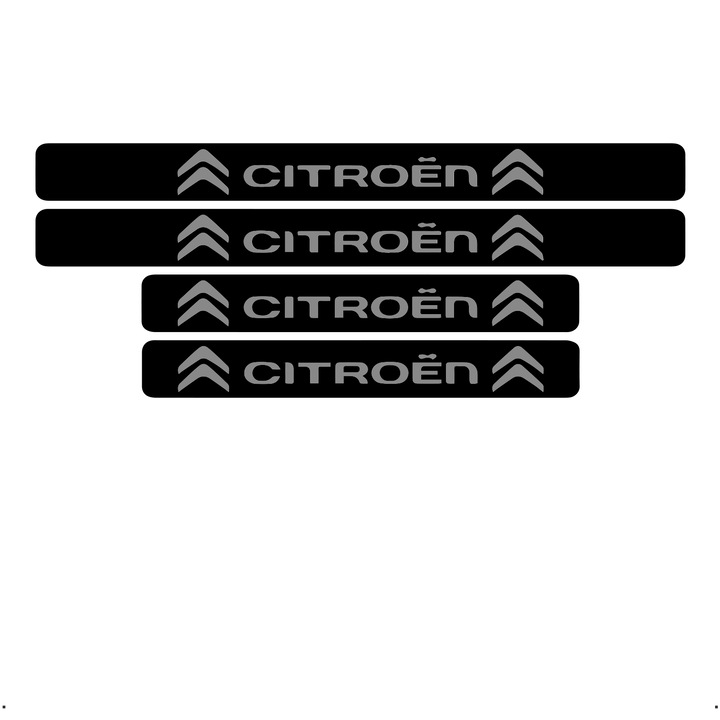 Set 4 protectii praguri auto autoadezive Citroen model 2, Gri