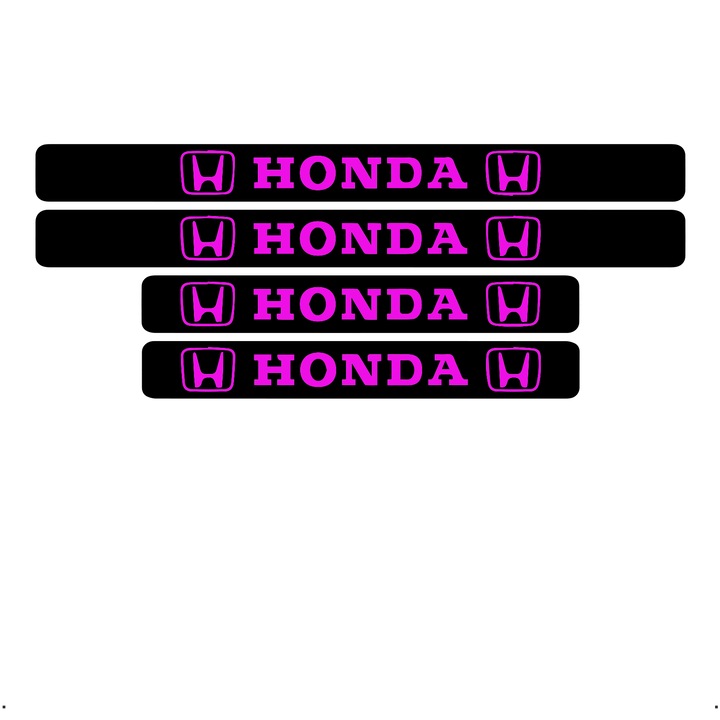 Set 4 protectii praguri auto autoadezive Honda, Roz