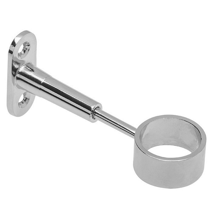 Suport bara haine, metalic, D 25 mm, intermediar, reglabil, Cromat, GTV